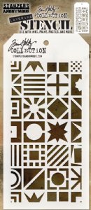 Stampers Anonymous - Layering Stencil - Patchwork Cube