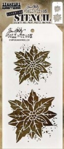 Tim Holtz - Stencil - Poinsettia Duo