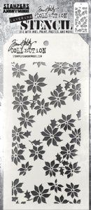 Tim Holtz - Stencil - Tiny Poinsettia