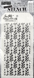 Tim Holtz - Layering Stencil Set - Berry Leaves