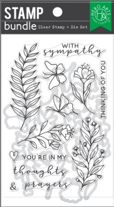 Hero Arts - Clear Stamp and Die Set - With Sympathy