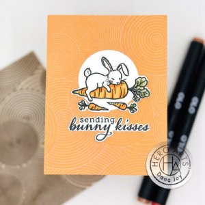 Hero Arts - Clear Stamp and Die Set - Spring Bunny