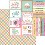 Doodlebug Design - 12X12 Patterned Paper - Pretty Plaid