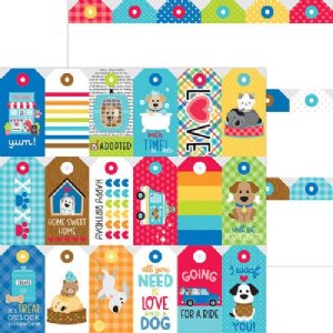 Doodlebug Design - 12X12 Patterned Paper - Dog Tags