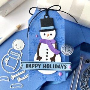 Hero Arts - Fancy Die - Snowman Gift Tag 
