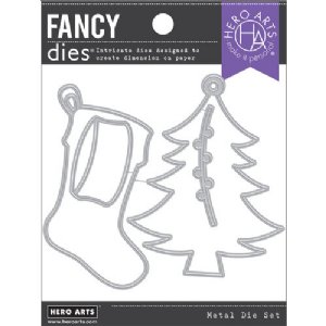 Hero Arts - Fancy Die - Tree & Stocking Tag 