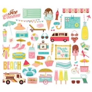 Simple Stories - Bits & Pieces - Retro Summer