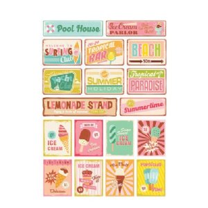 Simple Stories - Sticker Book - Retro Summer