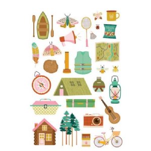 Simple Stories - Sticker Book - Trail Mix