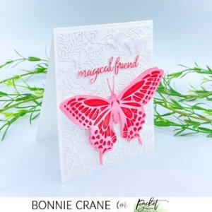 Picket Fence Studios - Stencil - Layered Flaunt Butterfly