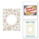 Glimmer - Hot Foil Plate - Snowflake Sparkle Background