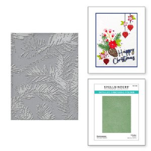 Spellbinders - Embossing Folder - Tis the Season - Forevergreen