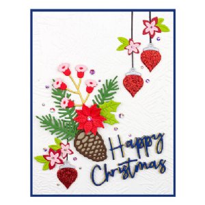 Spellbinders - Embossing Folder - Tis the Season - Forevergreen