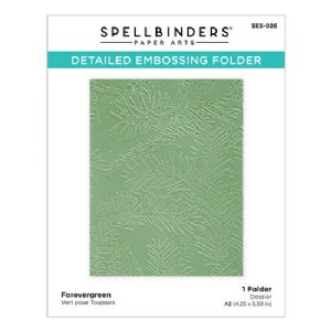 Spellbinders - Embossing Folder - Tis the Season - Forevergreen