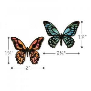 Sizzix - Tim Holtz - Dies - Mini Detailed Butterflies