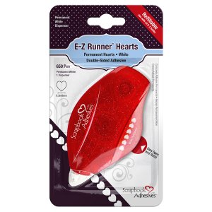 Scrapbook Adhesives - E-Z Runner Hearts Refillable - White