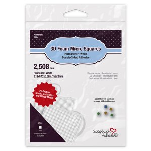 Scrapbook Adhesives - 3D Foam Micro Squares White