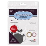 Scrapbook Adhesives - 3D Foam Circle Frames Black