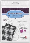 Scrapbook Adhesives - 3D Foam Squares - Mixed Black