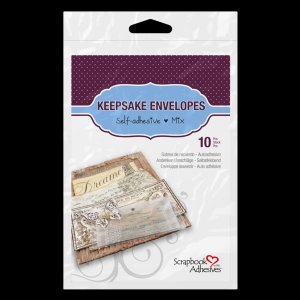 Scrapbook Adhesives - Keepsafe Envelopes -Transparent Mix