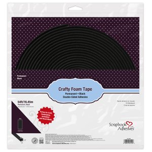 Scrapbook Adhesives - Crafty Foam Tape - Black (54ft/16.45m)