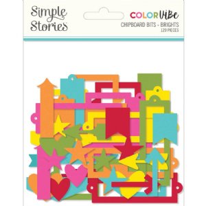 Simple Stories - Chipboard Bits - Brights