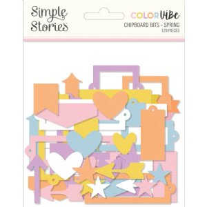 Simple Stories - Chipboard Bits - Spring