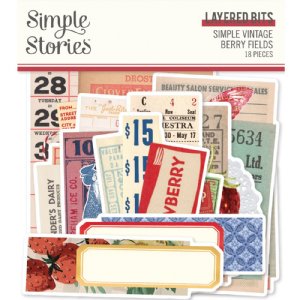 Simple Stories - Bits & Pieces - Simple Vintage Berry Fields