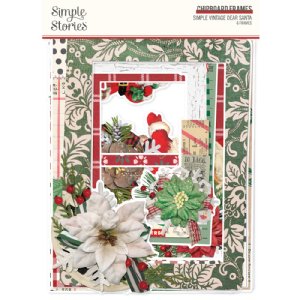 Simple Stories - Chipboard Frames - Simple Vintage Dear Santa