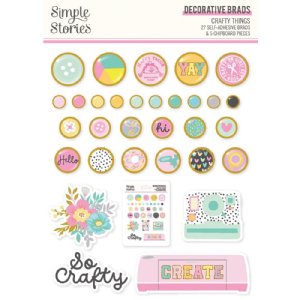 Simple Stories - Decorative Brads - Crafty Things