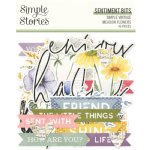 Simple Stories - Sentiment Bits & Pieces - Simple Vintage Meadow Flowers