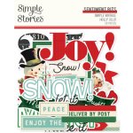 Simple Stories - Sentiment Bits & Pieces - Vintage Holly Jolly