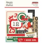 Simple Stories - Ephemera - Vintage Holly Jolly