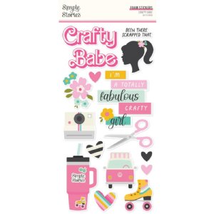 Simple Stories - Foam Stickers - Crafty Babe