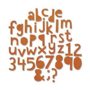 Tim Holtz - Dies - Alphanumeric, Cutout Lower (102PK)