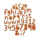 Tim Holtz - Dies - Alphanumeric, Cutout Lower (102PK)