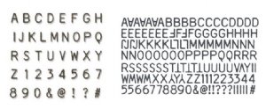 Tim Holtz - Dies - Alphanumeric Label