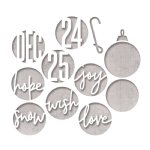 Tim Holtz - Dies - Circle Words, Christmas (12pk)