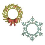 Tim Holtz - Dies - Wreath & Snowflake (6pk)