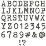 Tim Holtz - Dies - Alphanumeric Tiny Type Upper