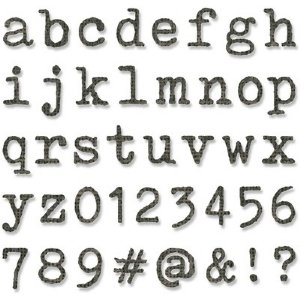 Tim Holtz - Dies - Alphanumeric Tiny Type Lower