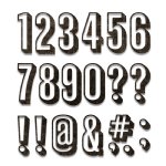 Tim Holtz - Dies - Alphanumeric Shadow Numbers