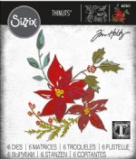 Tim Holtz - Thinlits Die Set - Festive Bouquet (6pk)