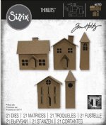 Tim Holtz - Thinlits Die Set - Paper Village #2 (21pk)