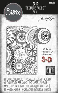 Tim Holtz - 3D Embossing Folder - Mini Mechanics