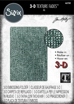 Tim Holtz - Embossing Folder - Woven