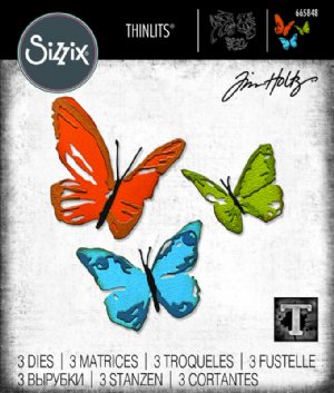 Tim Holtz - Dies - Brushstroke Butterflies