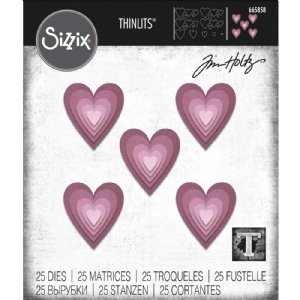 Tim Holtz - Dies - Stacked Tiles - Hearts