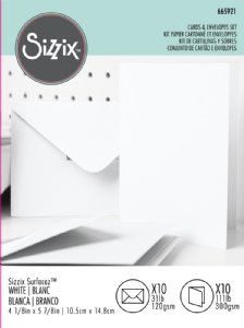 Sizzix - Card & Envelope Pack - White