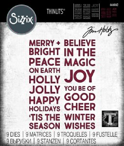 Tim Holtz - Dies - Bold Text Christmas